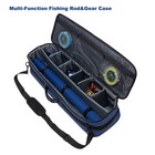 Fly Fishing Rod Travel Case Rod And Reel Organizer Storage Bag Multi-function