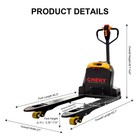 Jia 4400lb Fully Electric Pallet Jack Sl20l3 Removealbe Li-ion Battery 48v 20ah