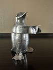 Vintage Restoration Hardware Penguin Candle Holder Home Decor Silver Plated