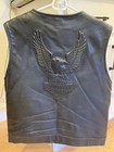 Harley Davidson Eagle  Leather Vest Large Used