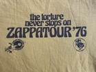 Vintage Frank Zappa 1976  zappatour  Concert T-shirt  s  With Extra  l  Tee 