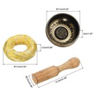 Singing Bowl Set  Leather Mallet Drum Stick With Pad Sound Bowl Copper For Relax