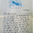 1945 Vintage Wwii Letter Pilot Loves His Indian Motorcycle Green Cove Springs Fl