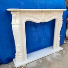 Hand Carved French Style Marble Fireplace Mantel