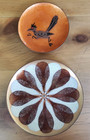 Annemarie Davidson Enamel On Copper Bowl trinket Dishes  Lot Of 2