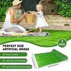 Artificial Grass Realistic Thick Drainage Holes Indoor Outdoor 