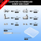 Nvme M 2 Ssd Standoff And Mounting Screws Kit For Asus 2 5mm  3mm  Silver