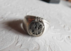 Wwii Vintage Us Army Class Ring Sterling Silver Dee Bee Mark Sz 9 25 - 12 1g