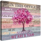 Pink Inspirational Wall Art For Office 24l  X 20w  Aa22-20-heart Tree Office