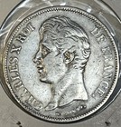 France 1829 A Silver Five 5 Francs Extra Fine Xf Condition Coin Charles X