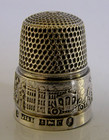 Sterling Silver Queen Elizabeth Ii Coronation Thimble 1952 Needlework Boxed