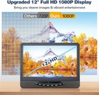 12  Portable Car Dvd Player For Backseat Headrest Monitor Hdmi Input Kids Travel