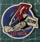 Vietnam War Usaf Rare Red Horse 823rd Civil Engineer Squadron Patch