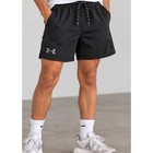 Under Armour Boys Black Athletic Shorts Elastic Waist Drawstring Ysm Small