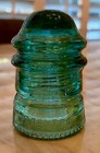 Vintage Hemingray No 12 Aqua Green Glass Insulator
