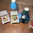 14 Pcs Vtg Ideal Petite Princess Dollhouse Bed Chair Tables Decor Chaise Statue