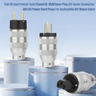 Hifi Us Eu Power Plug Iec C7 C15 Audio Female Connector Ac Plug For Power Cable