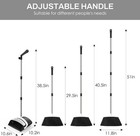 Broom   Dustpan Set Home 51-in Long Adjustable Handle Angle Broom   Dustpan