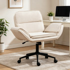Cross Chair With 5-gear Adjustable Armrests Wheels  Ergonomic Thickened Backrest