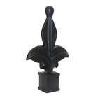 Fence Finials Fleur De Lis Polypropylene Premium Fence Finial Toppers Multi