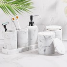 6-piece Bathroom Accessory Set  Toothbrush Holders Set  Soap Dispenser  Vanity 