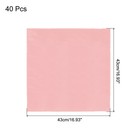 40pcs Rose Gold Satin Table Napkins Polyester Table Napkin 17  17 Inch