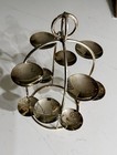 Ercuis Latitude Macaron Desert Stand  Silver Plated 12  H 10     Dia Of Dish 5 5cm