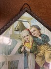 Vintage Antique Flue Cover Ocean Scene 9 1 2    Inch By 9 1 2    Inch From Germany