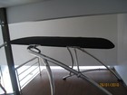 Universal Wakeboard Tower Mounted Flat Cargo Bimini Top Cover - Canvas Frame