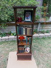 Unique Slim English Oak Open Bookshelf Bookcase 16  X 50 3 4  Tall