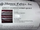 Shannon Fabrics Adult Cuddle Quilt Strip  Kit Bold Crazy Fun 60  X  72  New