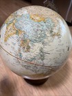 Replogle Old World  Classic 12 In Diameter Globe Raised Relief Vintage 1970s Usa