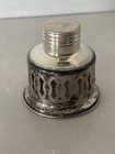 One Sterling Candle Holder Insert Bobeche Perforated  Filigree Marked
