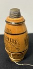 Antique Wood Piccadilly Combination Sewing Needle Case W  Thimble