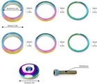 1 1 8 Inch Headset Spacer With Stem Top Cap Bolt Kit Rainbow 28 6mm Fork Tube Wa