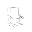 Azm 12 Pack Tri Fold 4  X 9 brochure Holder Counter Display With Clear Acrylic