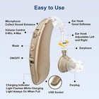 1 Pair Digital Hearing Aid Severe Loss Rechargeable Invisible Bte Ear Aids
