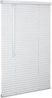 Cordless 1  Aluminum Mini Blind 46  Wide X 60  Long  White  Room Darkening Me   