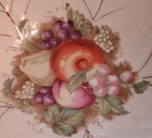 Vintage Handpainted Porcelain Bowl With Plate Holder