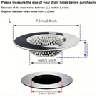    2pcs Stainless Steel Bathtub Drain Strainer Hair Catcher Filter Basket   -new