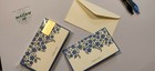 Blue Floral Vine Thank You Cards  4139   Boxed Set Of 8 Blank Cards   Envelopes