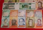 Lot Of 15 Different Foreign Paper Money Banknotes World Currency  Unc  