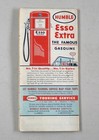 Vintage 1956 Humble Esso Gasoline Road Map Texas Dude Ranch Cover