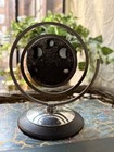 Vintage Rochester Room Thermometer Art Deco Desk Stand Chrome Spiral Patent 1933