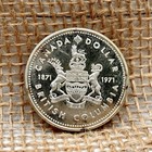 1971 Canada One Dollar  500 Silver British Columbia Canadian  1 Cad Coin