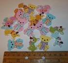 New Lot Of 21 Dogs   Bears  Wooden 2 Hole  Buttons Craft Scrapbooking Etc  New
