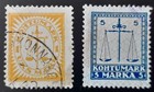 Estonia 7 Different Court Fee Revenue Stamps  1924 1931 Used 