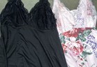 New Women s Flora 2 Pack Floral black Lace Chemise Sleep Dress Size Large