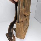Backpack Shoulder Bag 15  Laptop Rucksack Office School Handbag Buffalo Leather