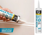  4 Pack  Alex Plus 10 1 Oz Clear All Purpose Acrylic Latex Caulk Plus Silicone